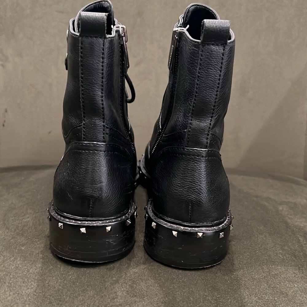 Vince Camuto Talorini Leather Combat Boots - Picture 3 of 13